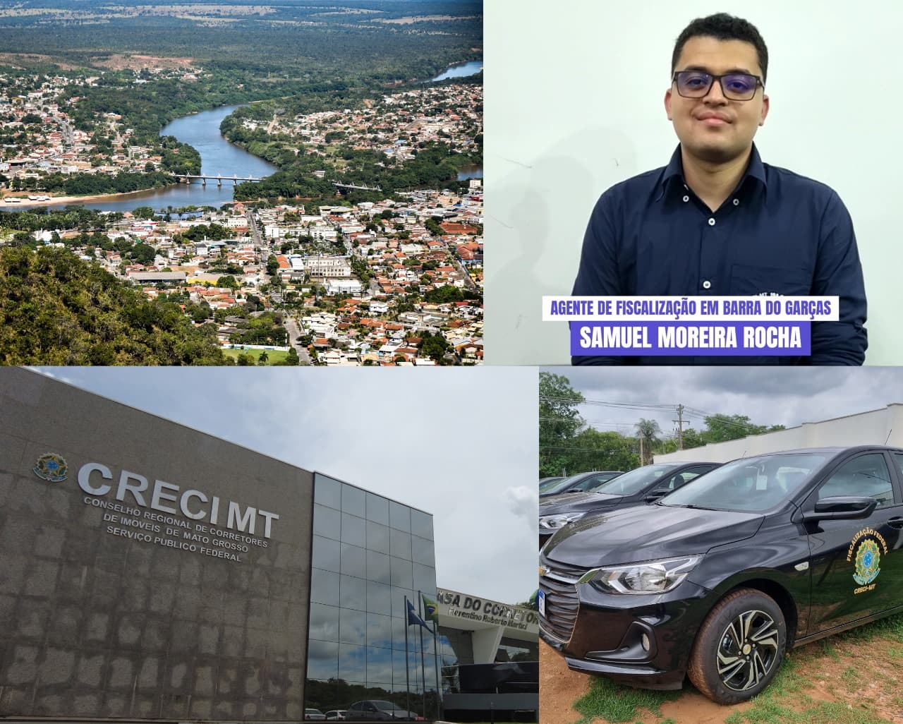 CORRETORES DE BARRA DO GARÇAS RECEBEM CARRO ZERO E CRECIMT TAMBÉM EMPOSSA FISCAL CONCURSADO NA REGIONAL