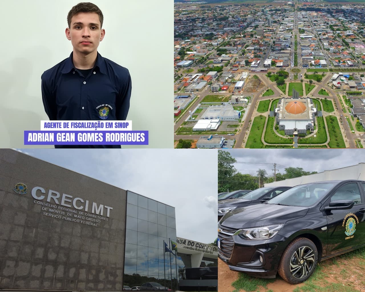 SINOP RECEBE VEÍCULO ZERO KM E AGENTE FISCAL FEDERAL CONCURSADO PELO CRECI-MT